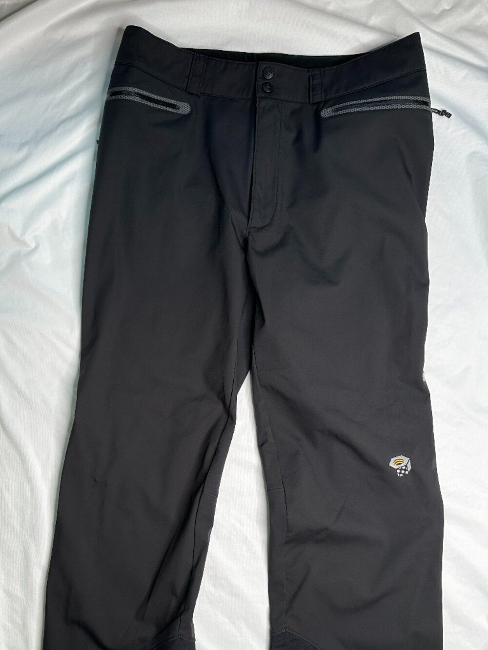 Mountain Hardwear Pants Mens Medium Black Conduit Softshell Snow Hiking Stretch